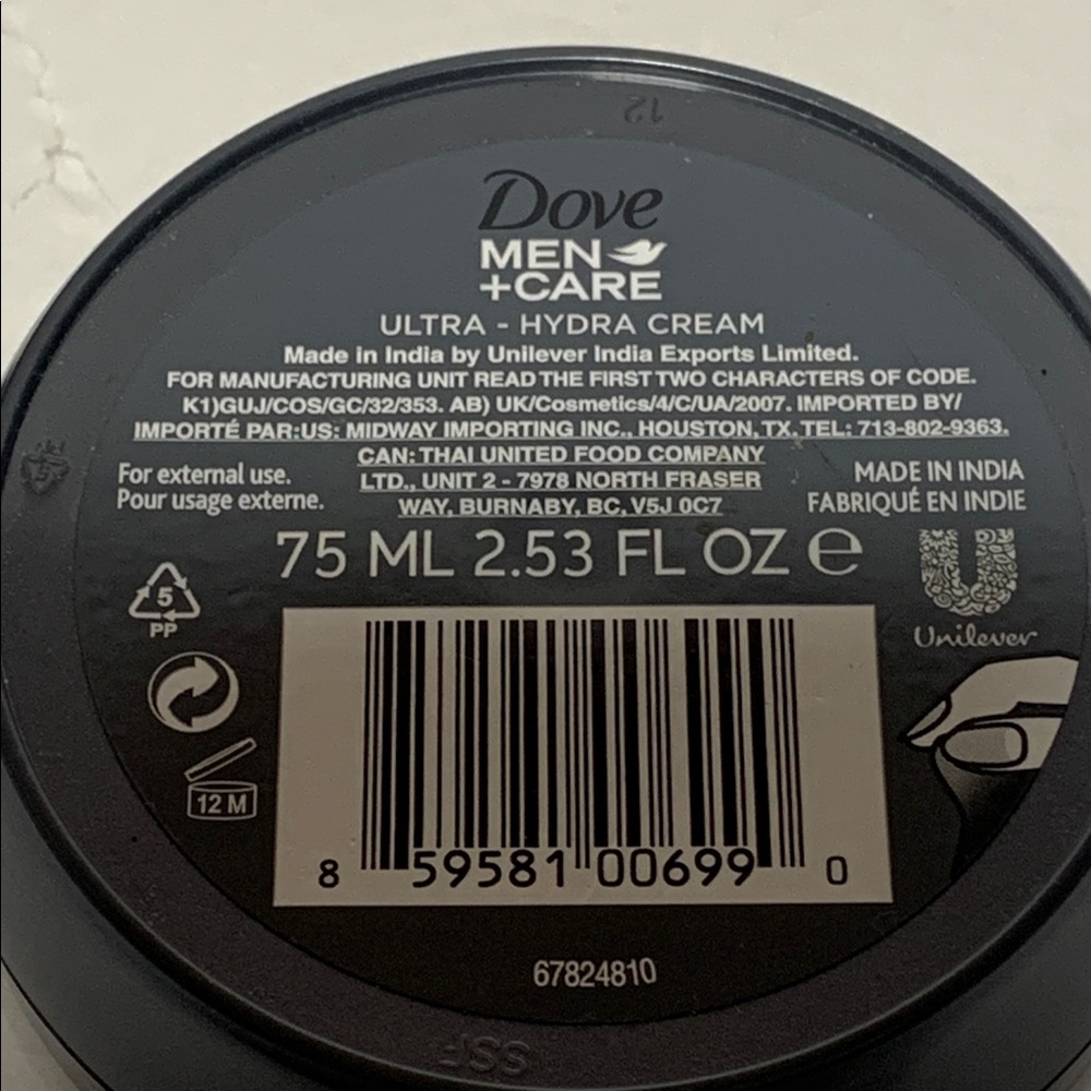 Dove Men+Care Ultra Hydra Cream Face Hands Body 2-2.5 oz New - Picture 8 of 8